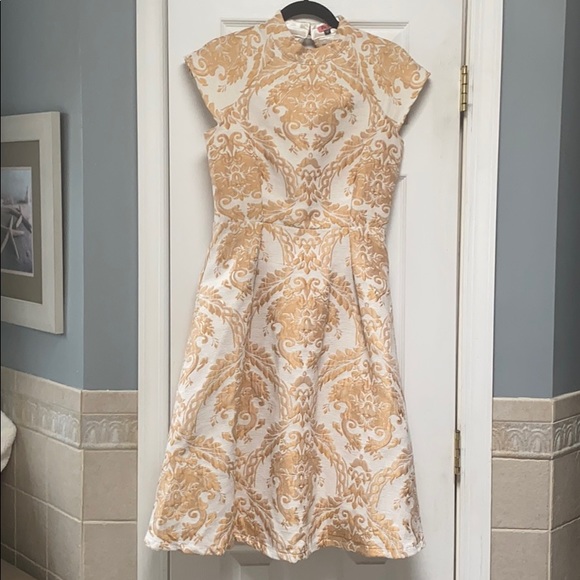 Chi Chi London Dress with Gold Embellishments